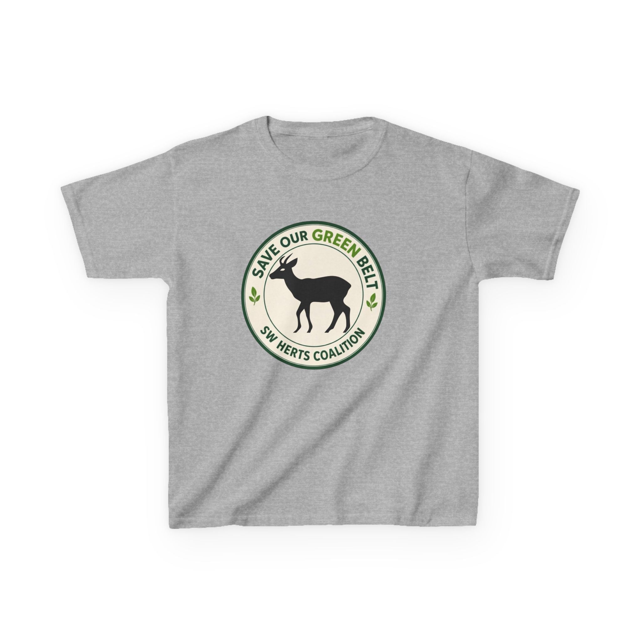 Kids T-Shirt — "Save Our Green Belt" Deer