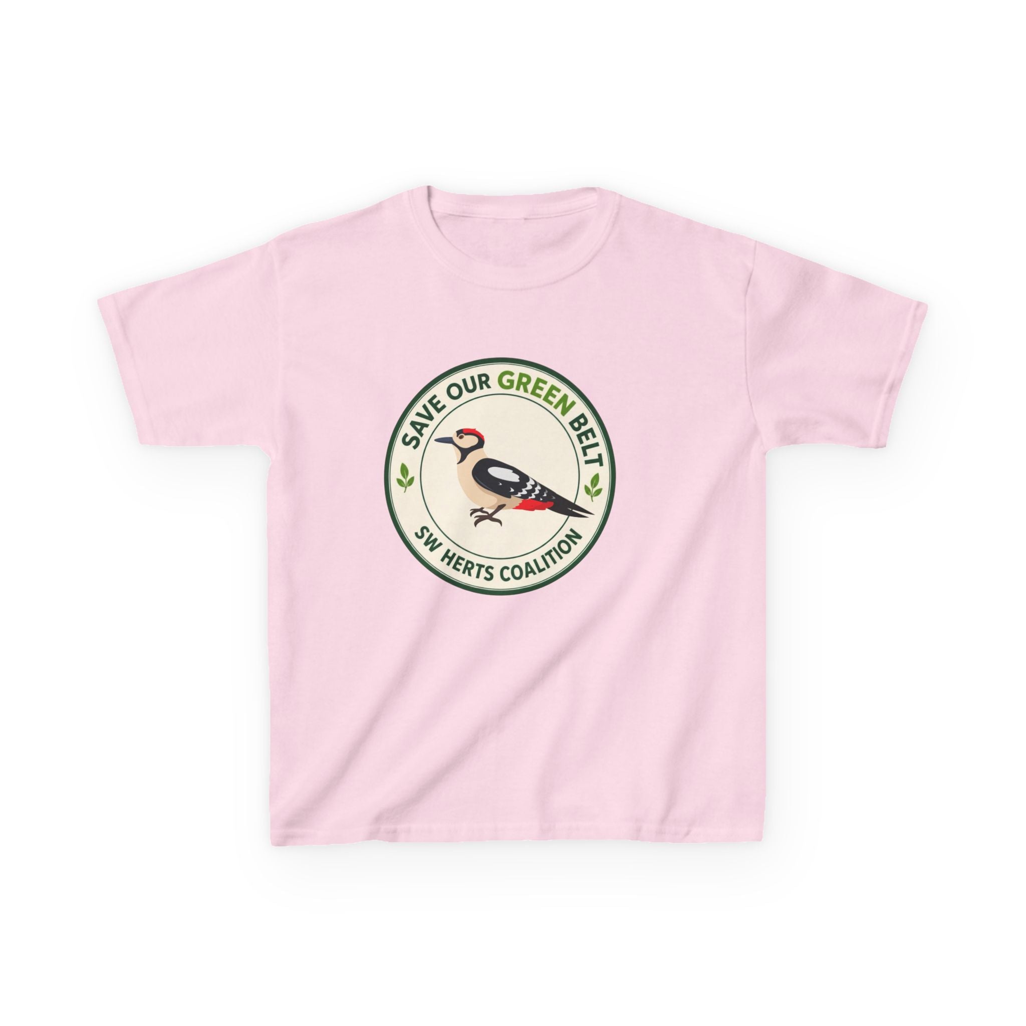 Save Our Green Belt Kids T-Shirt - Woodpecker
