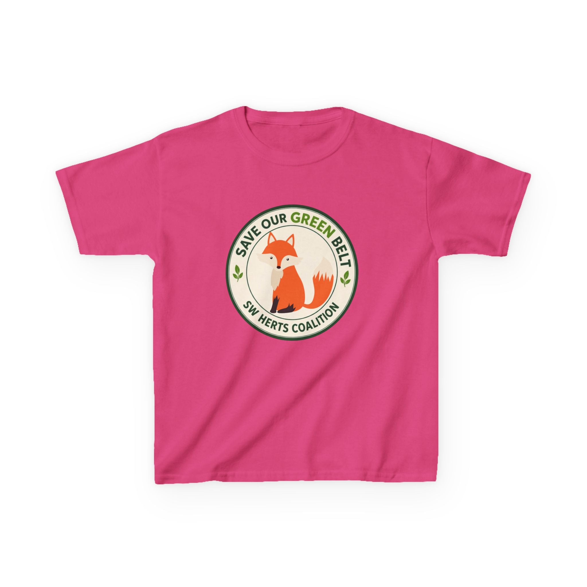 Kids T-Shirt  -  "Save Our Green Belt" Fox