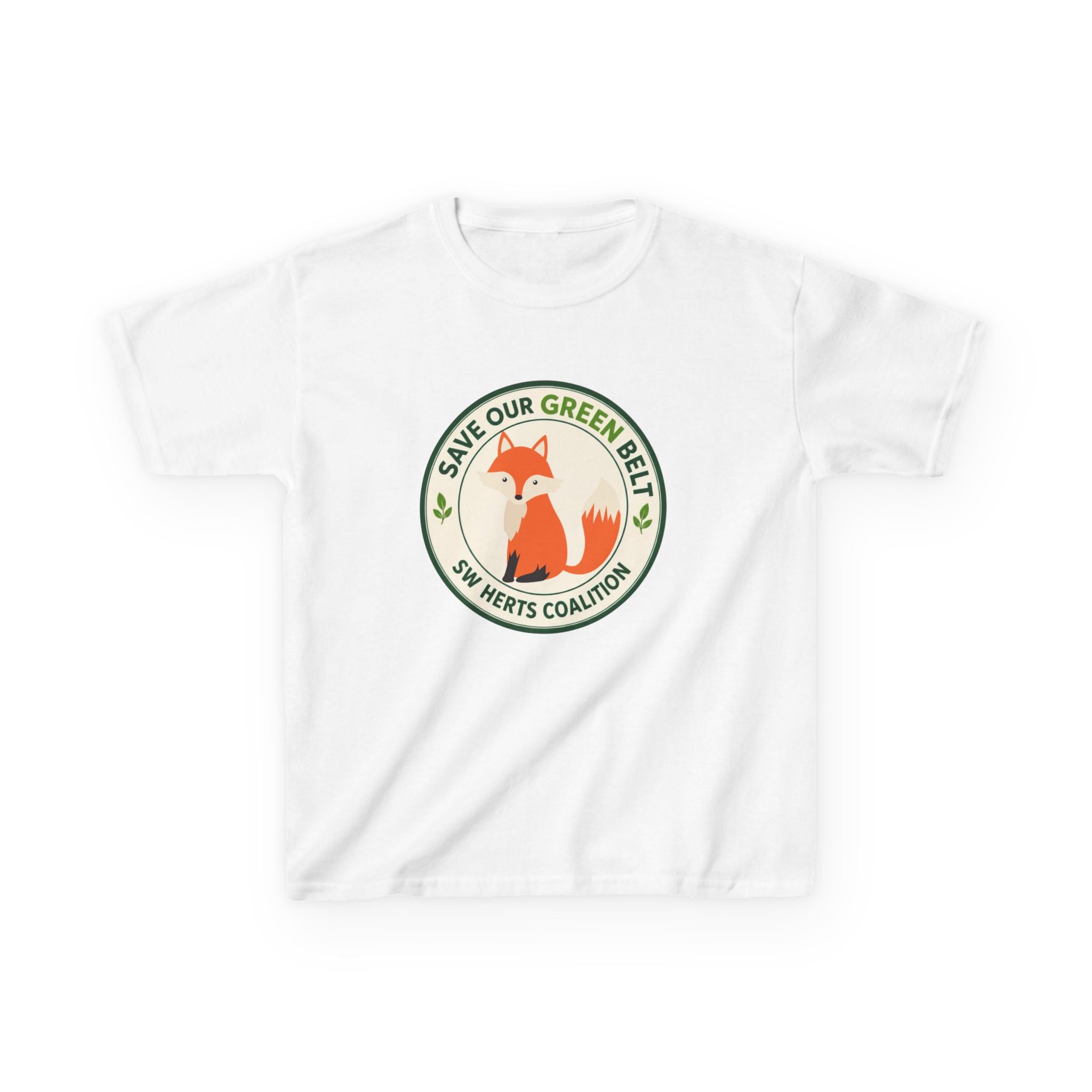 Kids T-Shirt  -  "Save Our Green Belt" Fox