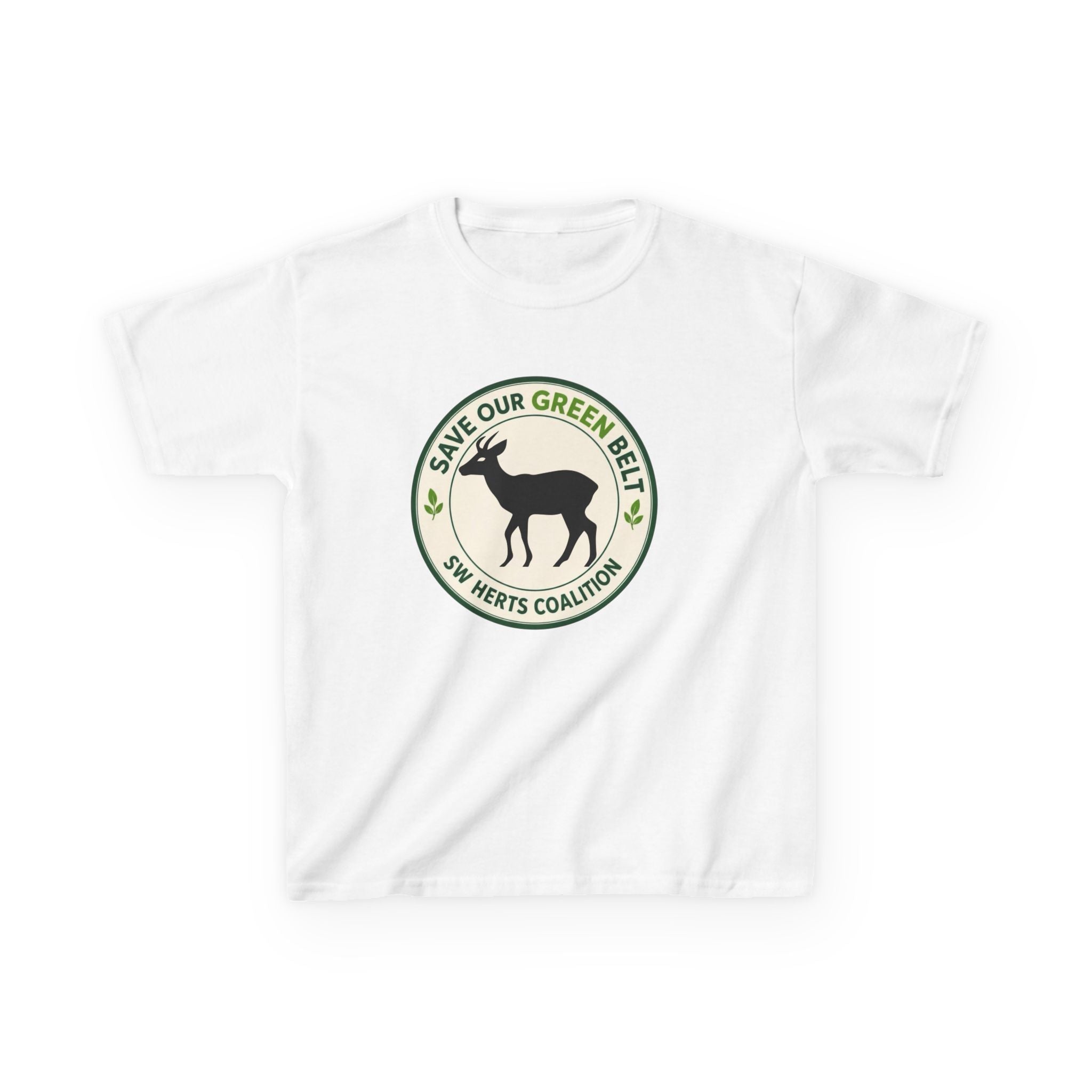 Kids T-Shirt — "Save Our Green Belt" Deer