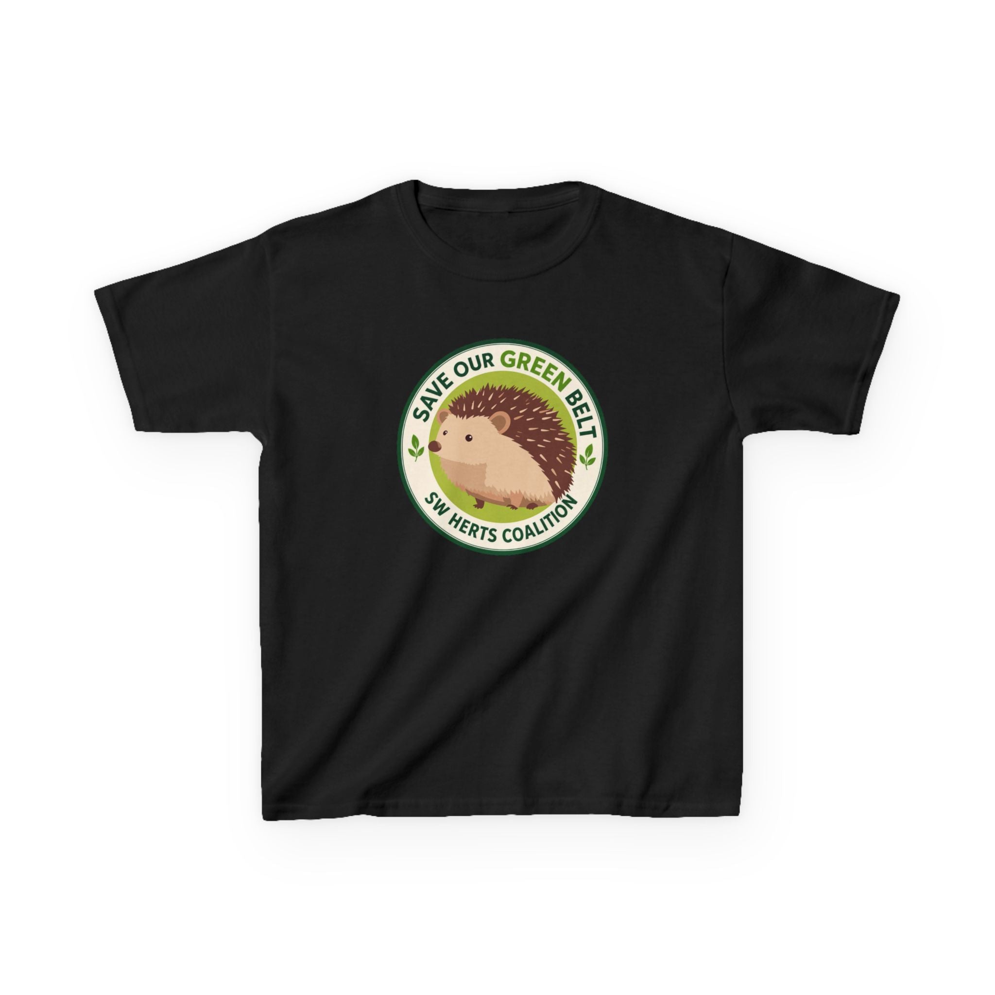 Kids T-Shirt - "Save Our Greenbelt" Hedgehog