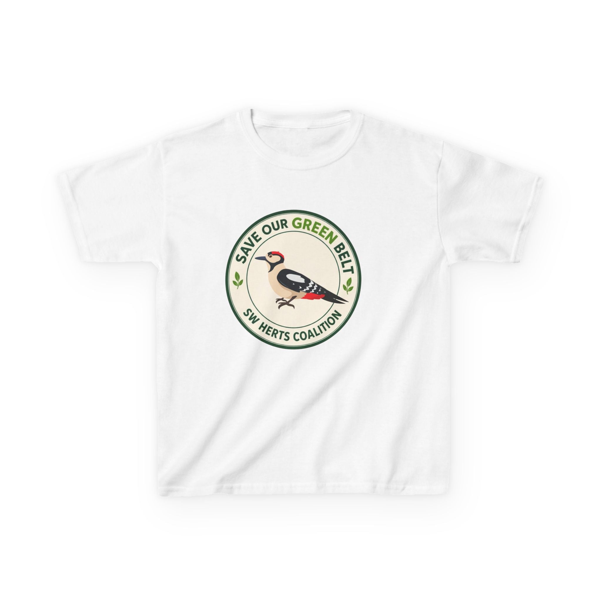 Save Our Green Belt Kids T-Shirt - Woodpecker