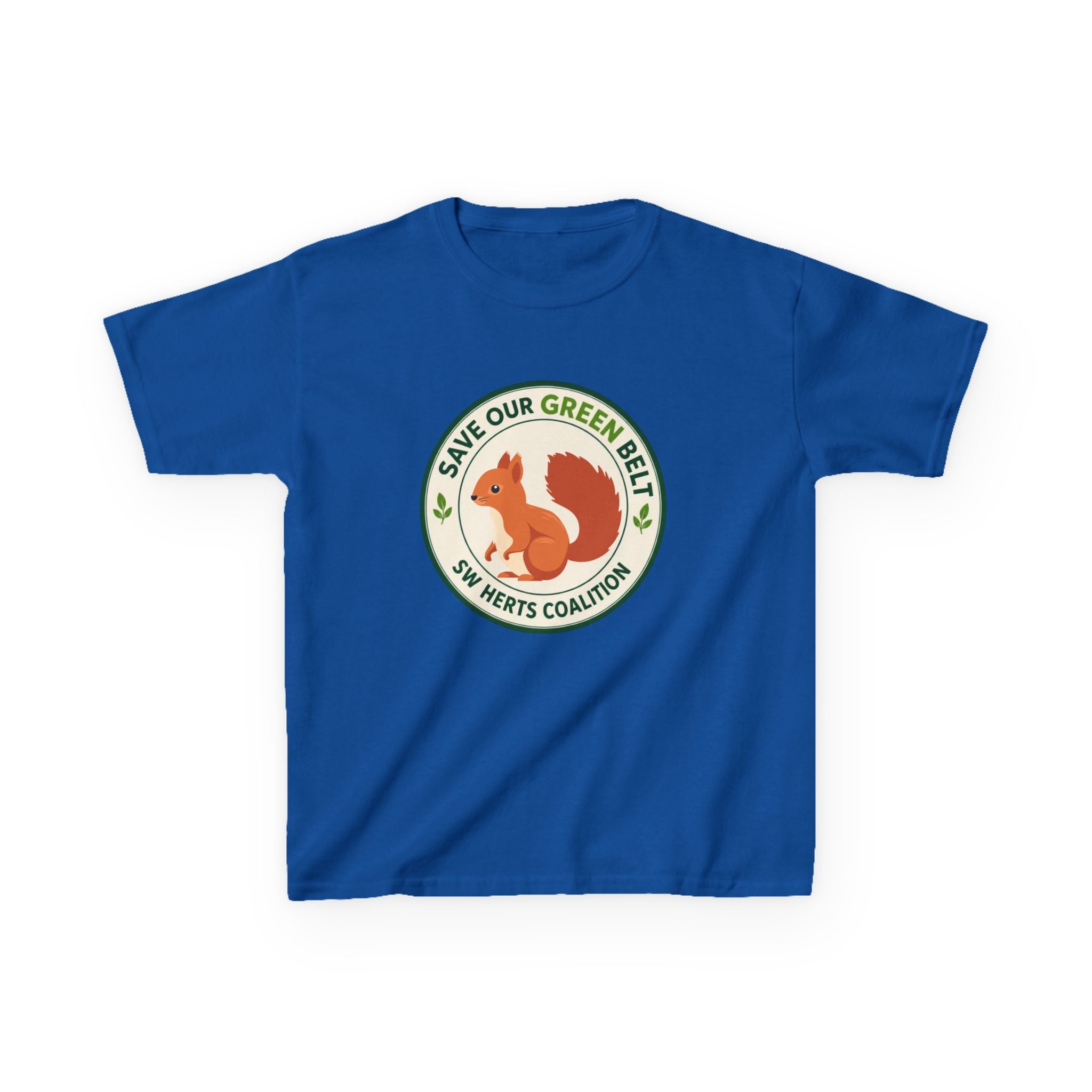 Kids T-shirt - "Save Our Green Belt" Squirrel