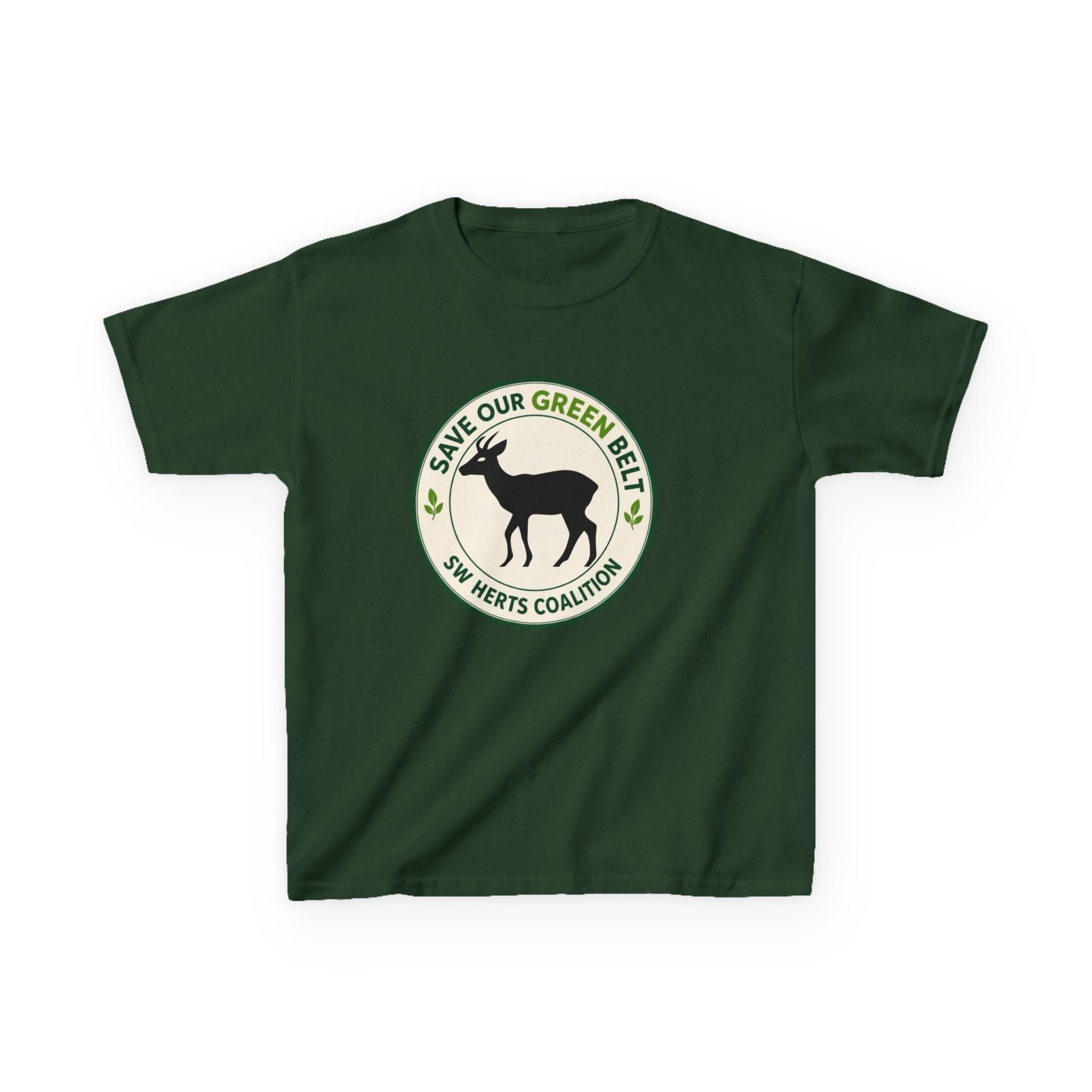 Kids T-Shirt — "Save Our Green Belt" Deer
