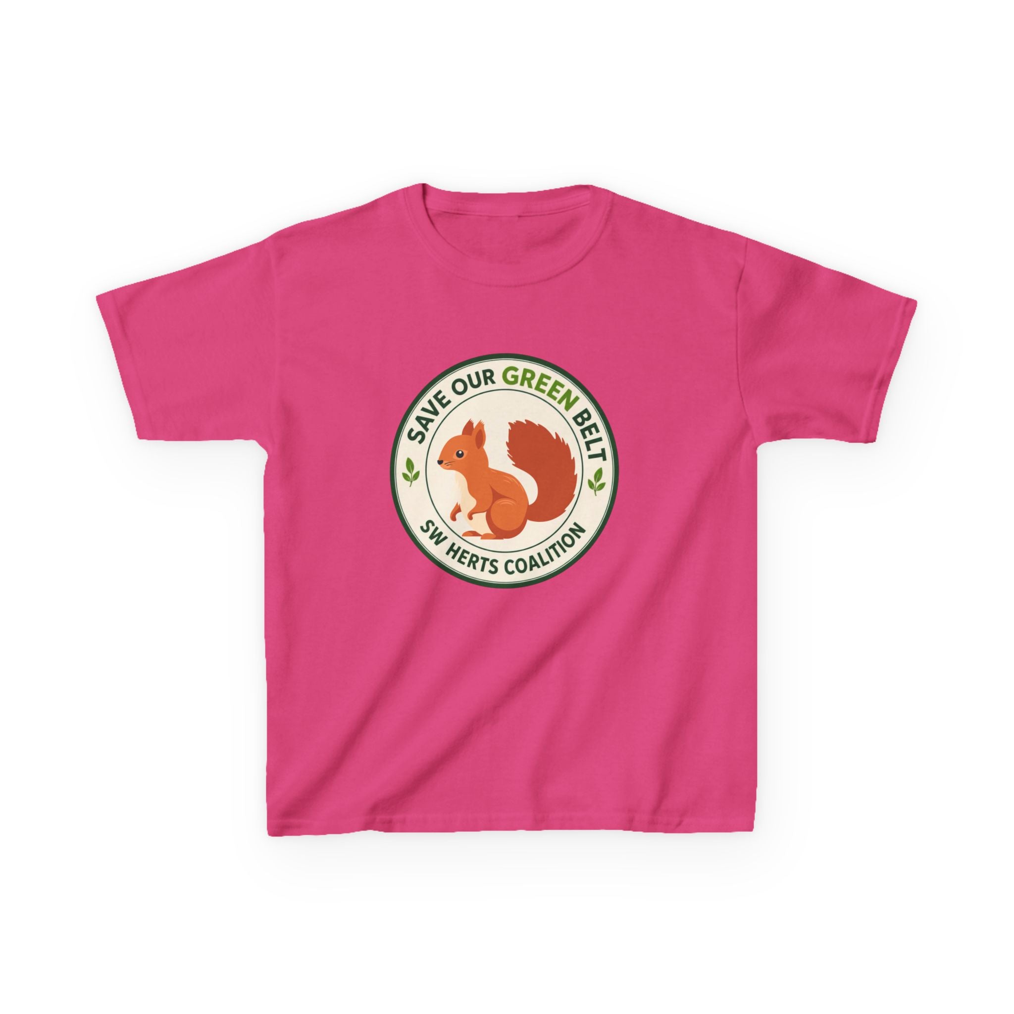 Kids T-shirt - "Save Our Green Belt" Squirrel