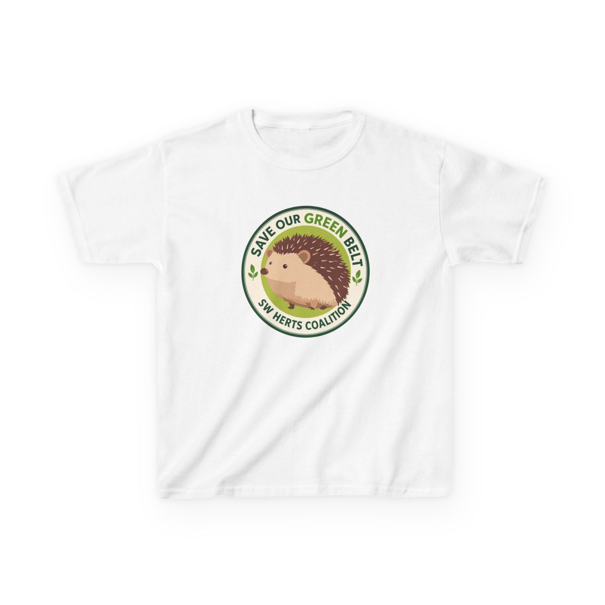 Kids T-Shirt - "Save Our Greenbelt" Hedgehog
