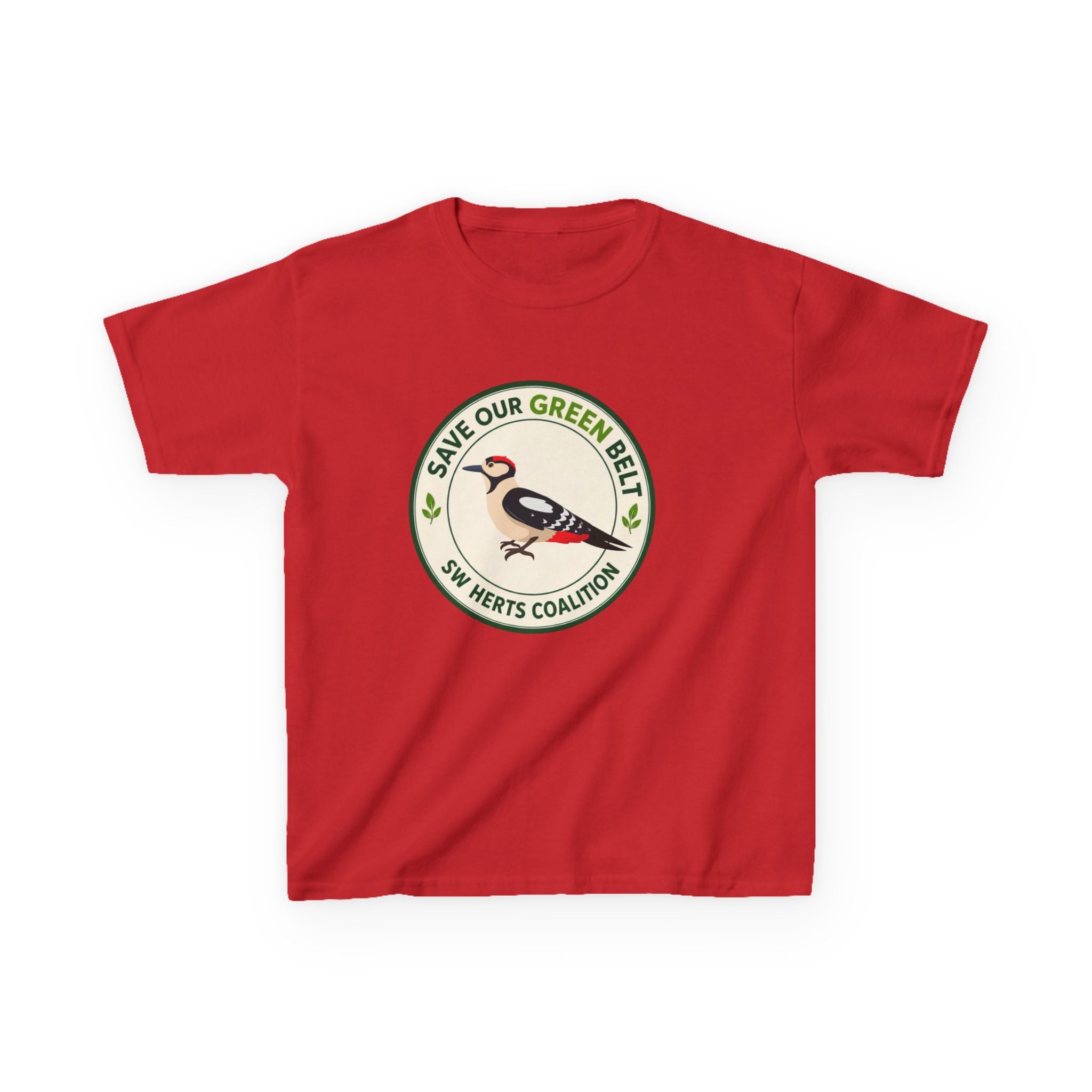 Save Our Green Belt Kids T-Shirt - Woodpecker