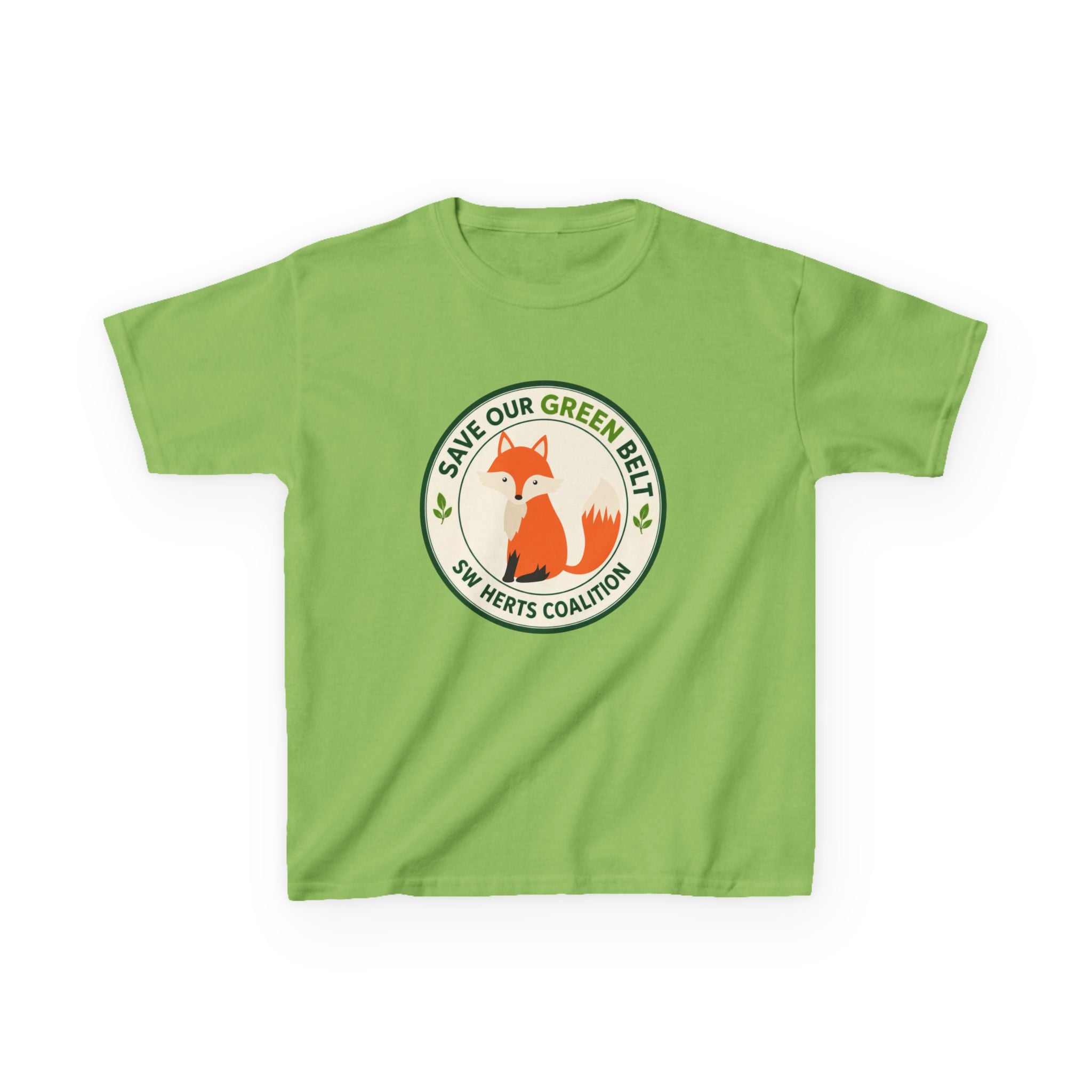 Kids T-Shirt  -  "Save Our Green Belt" Fox