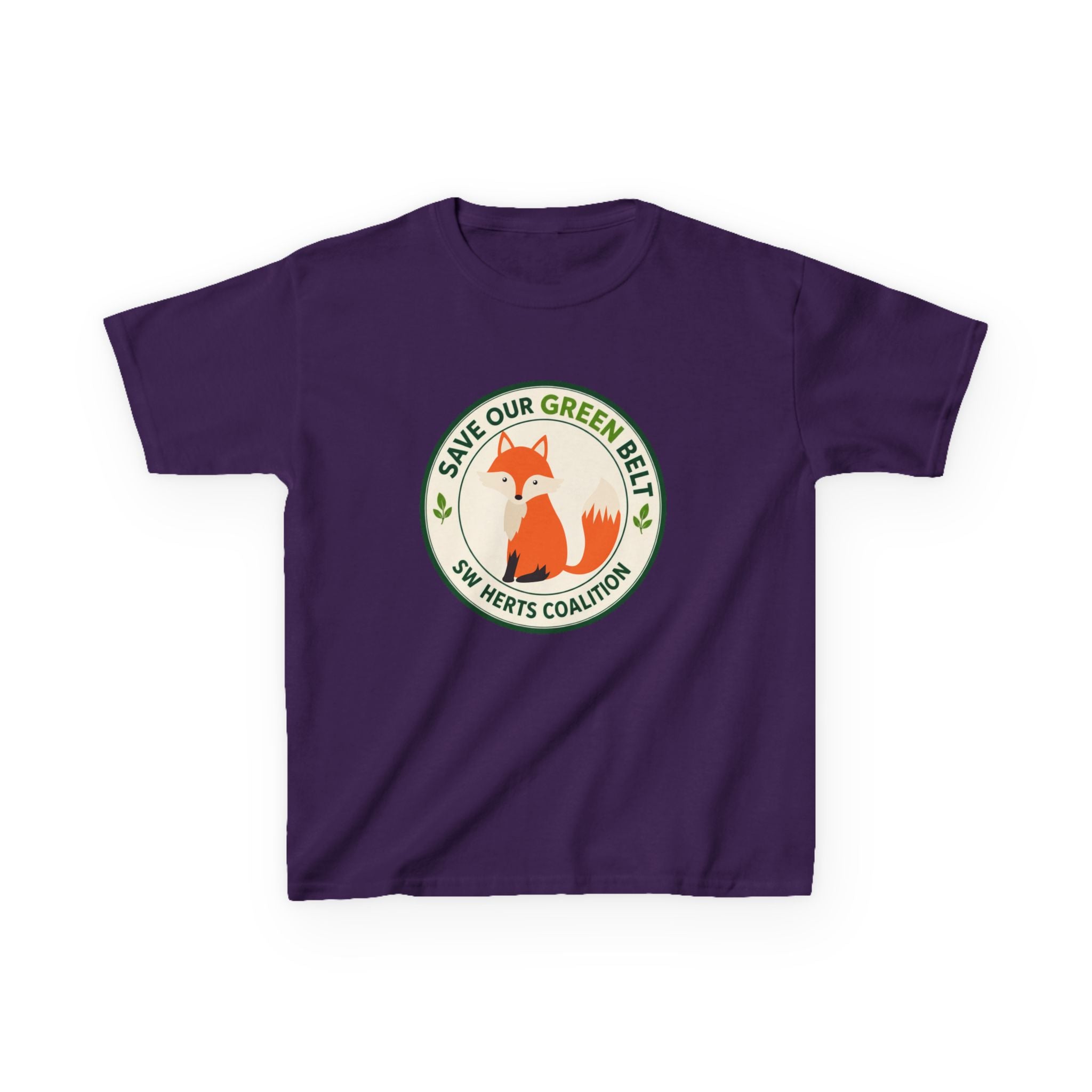Kids T-Shirt  -  "Save Our Green Belt" Fox