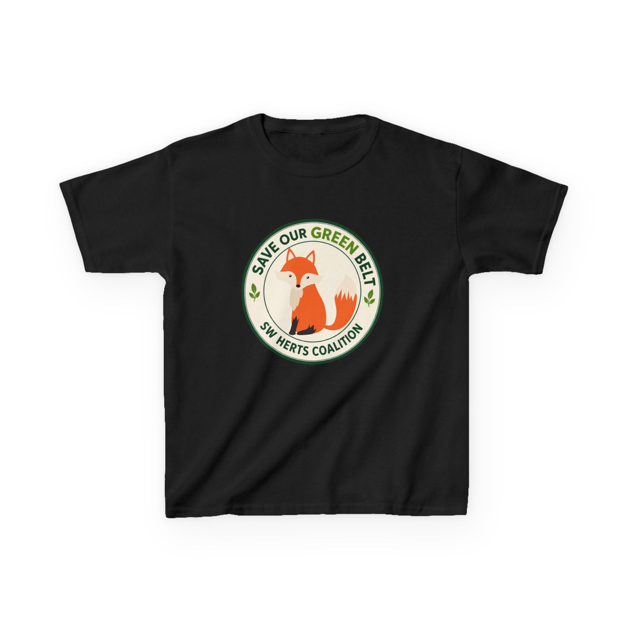 Kids T-Shirt  -  "Save Our Green Belt" Fox