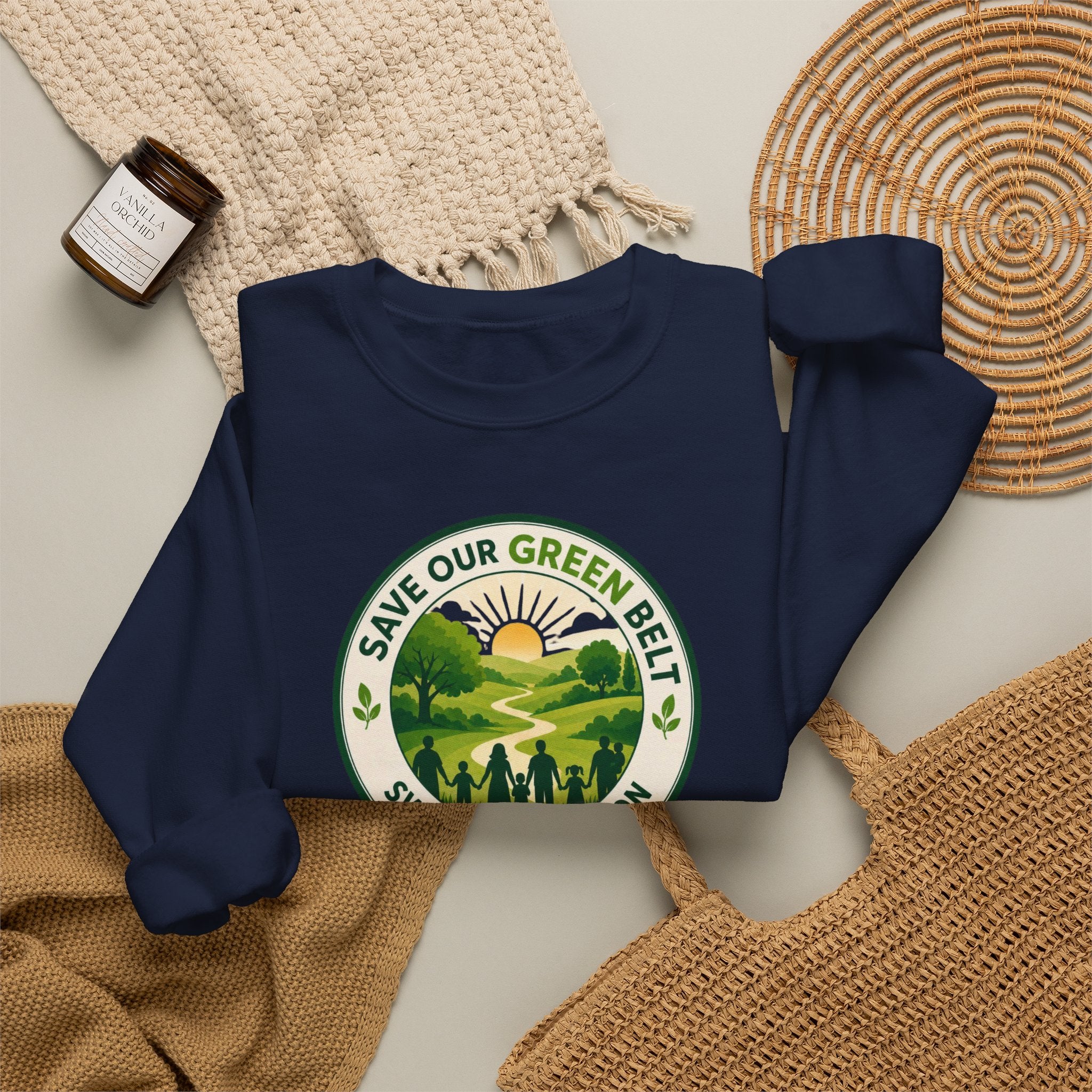 Save Our Green Belt Adult Crewneck Sweatshirt