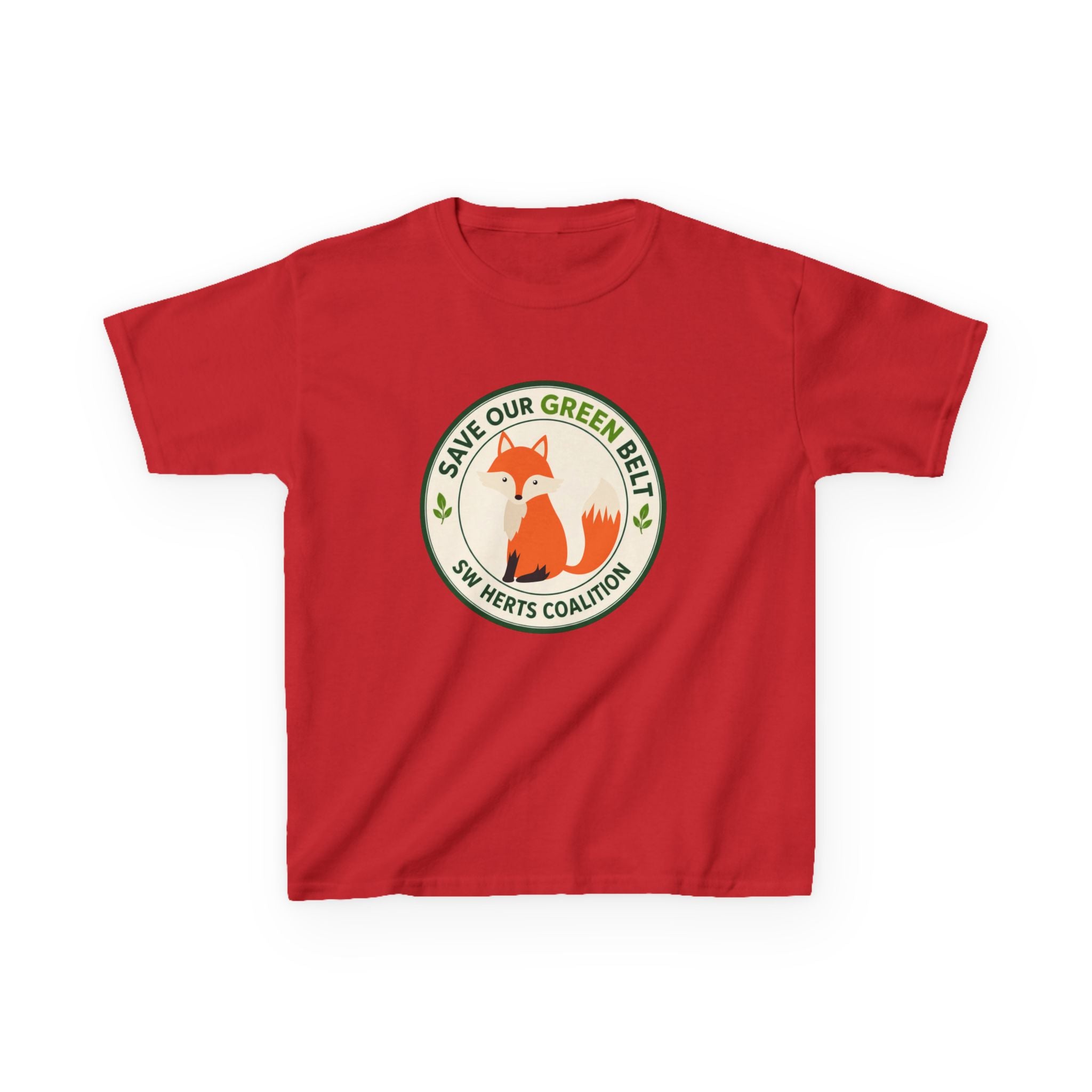 Kids T-Shirt  -  "Save Our Green Belt" Fox