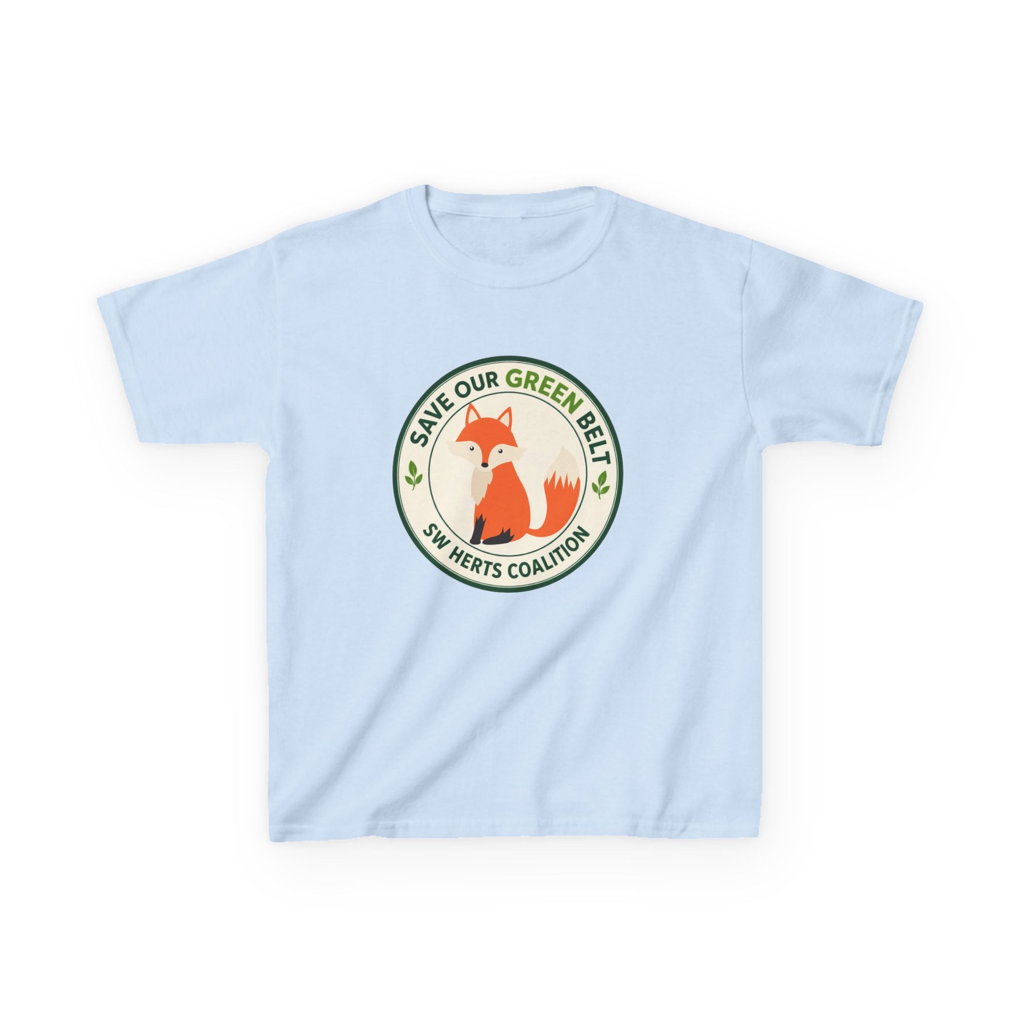 Kids T-Shirt  -  "Save Our Green Belt" Fox