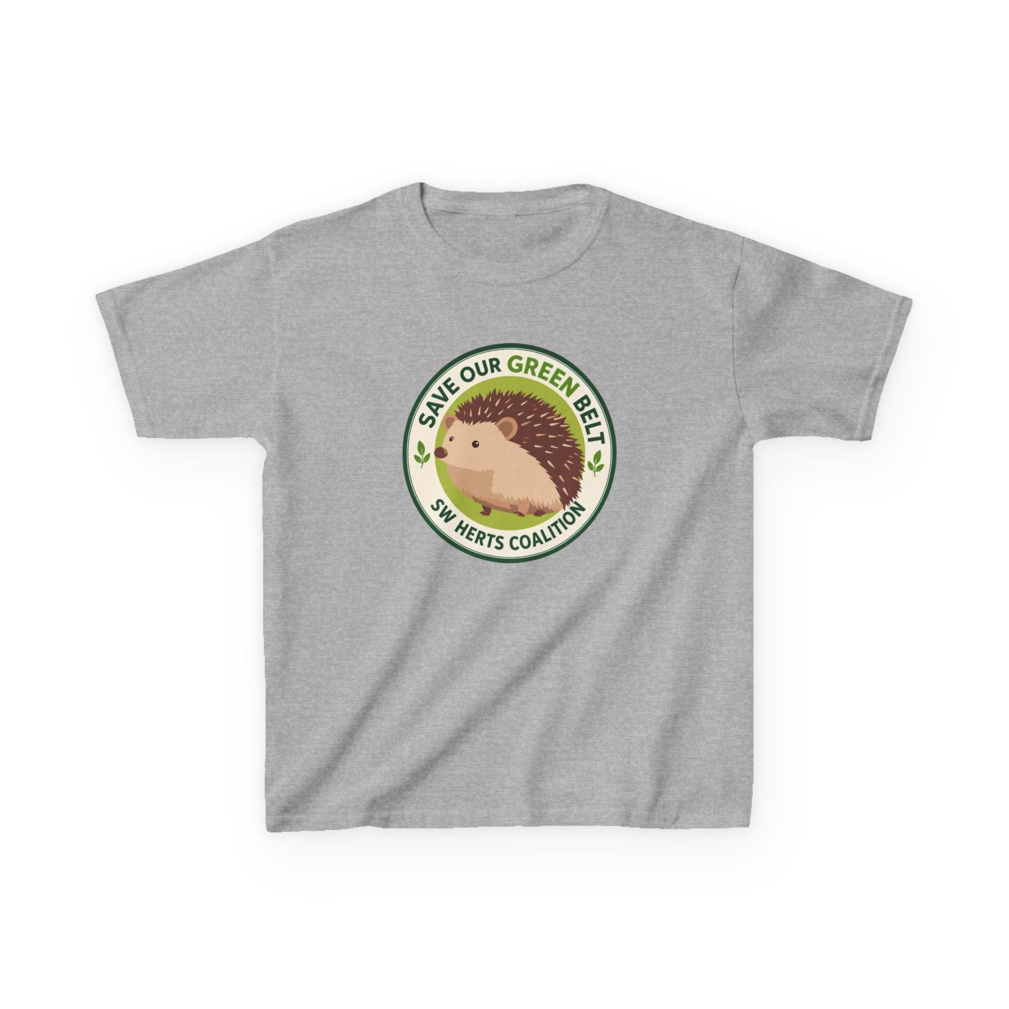 Kids T-Shirt - "Save Our Greenbelt" Hedgehog