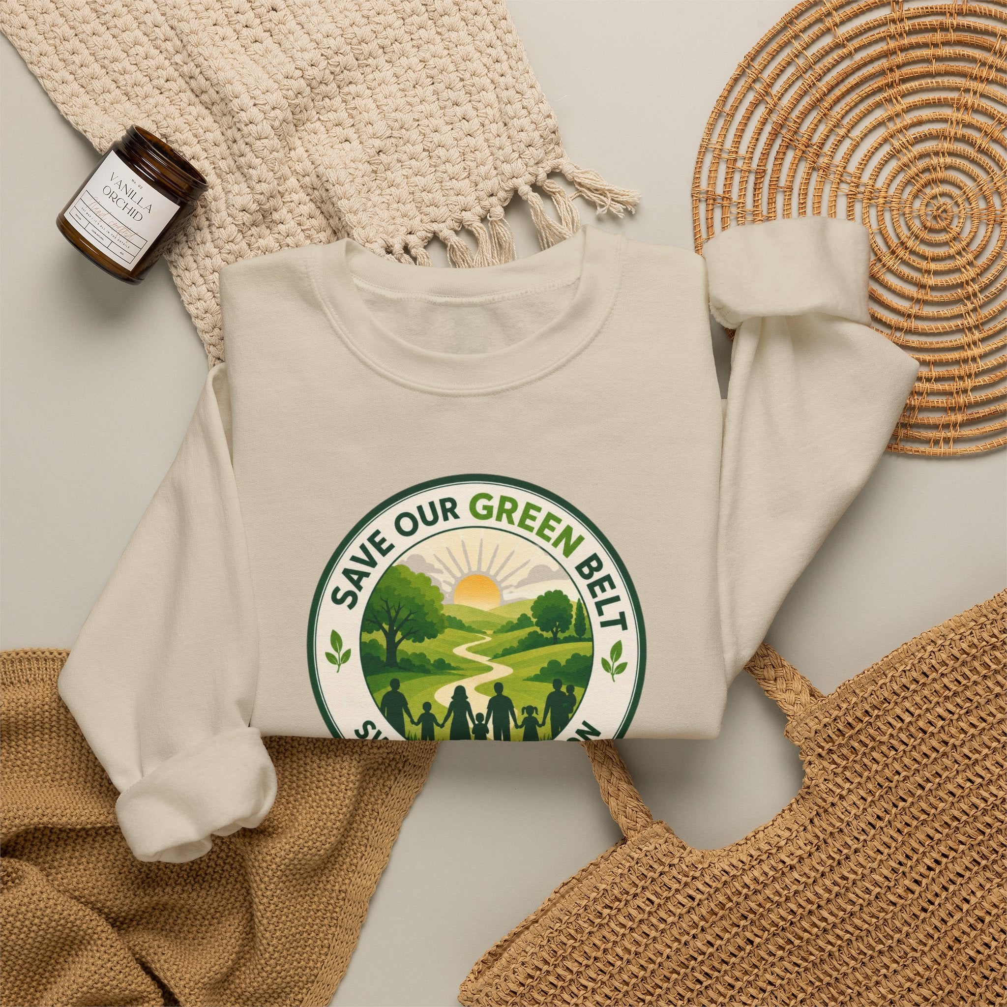 Save Our Green Belt Adult Crewneck Sweatshirt