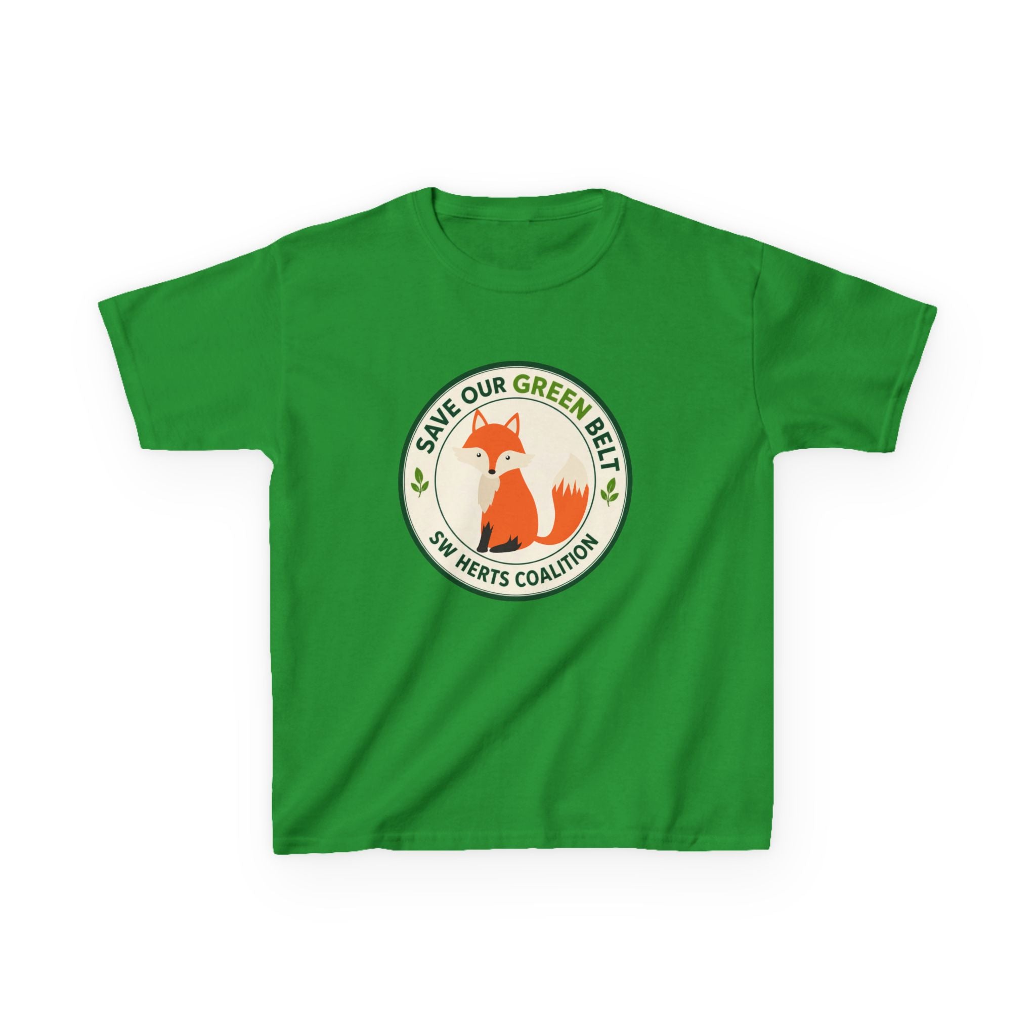 Kids T-Shirt  -  "Save Our Green Belt" Fox