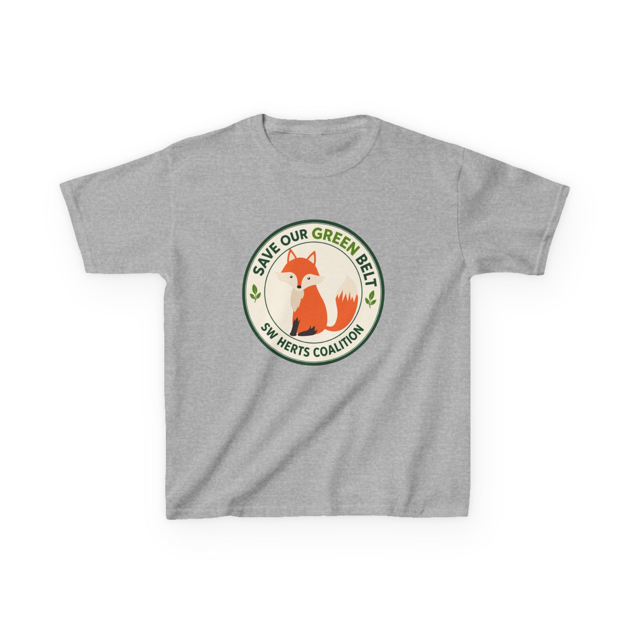 Kids T-Shirt  -  "Save Our Green Belt" Fox