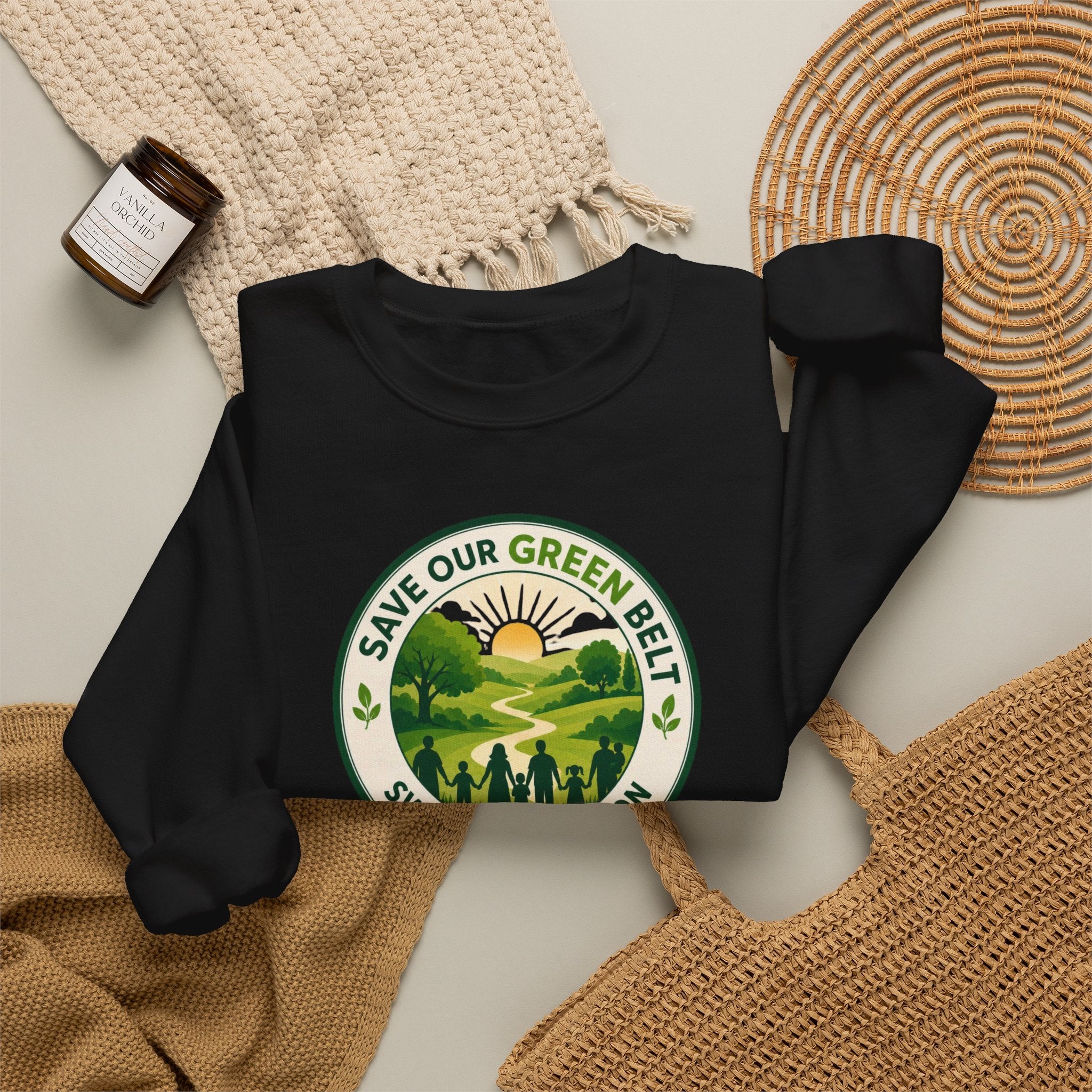 Save Our Green Belt Adult Crewneck Sweatshirt