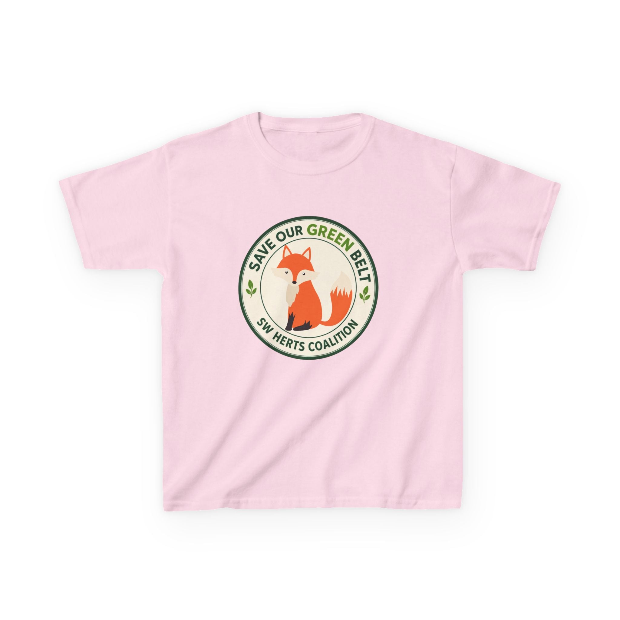 Kids T-Shirt  -  "Save Our Green Belt" Fox