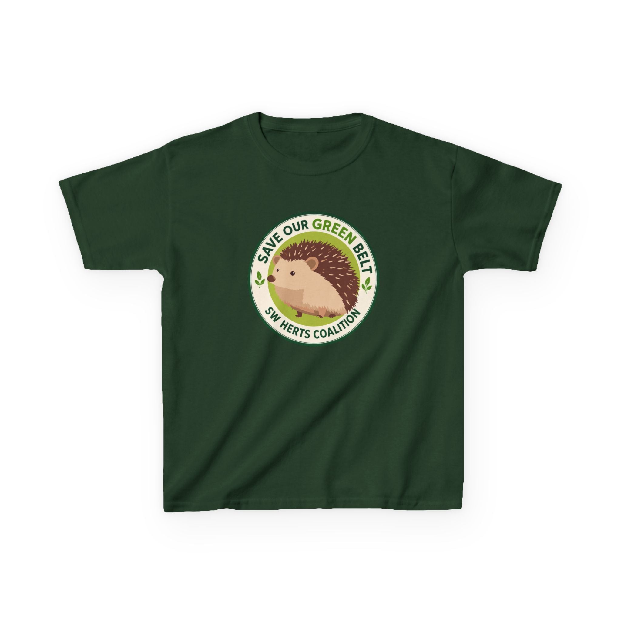 Kids T-Shirt - "Save Our Greenbelt" Hedgehog