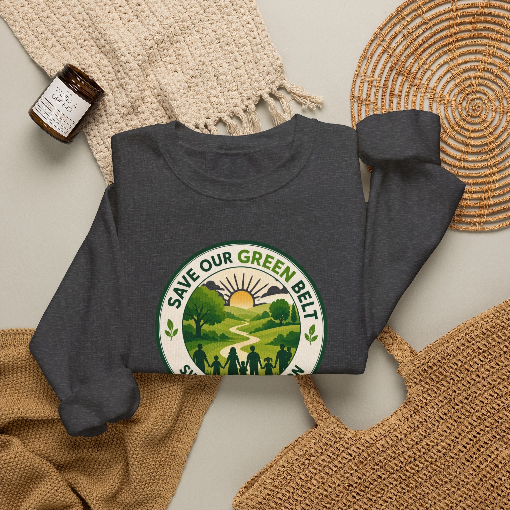 Save Our Green Belt Adult Crewneck Sweatshirt