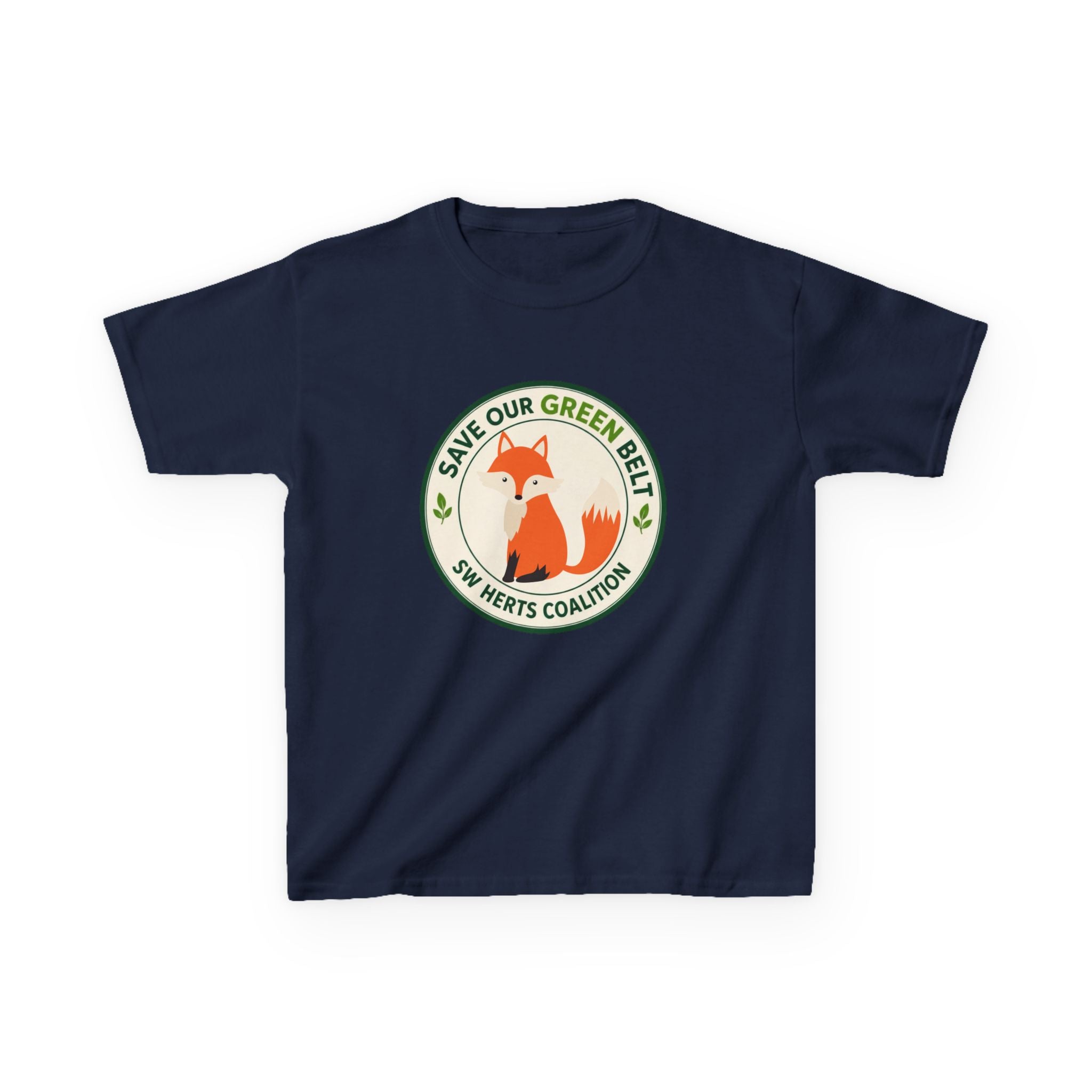 Kids T-Shirt  -  "Save Our Green Belt" Fox