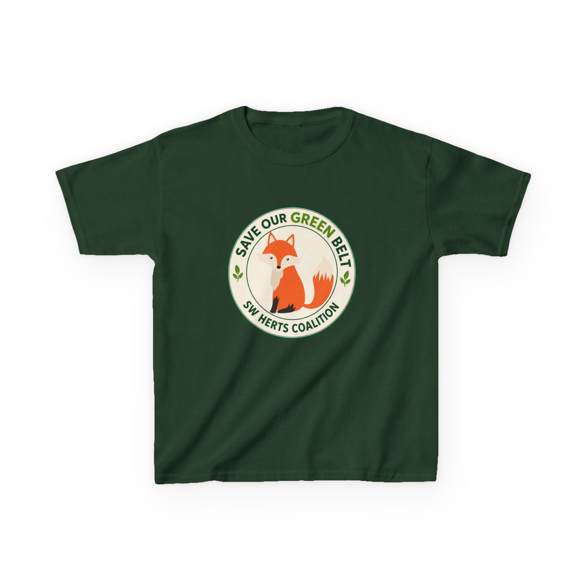Kids T-Shirt  -  "Save Our Green Belt" Fox