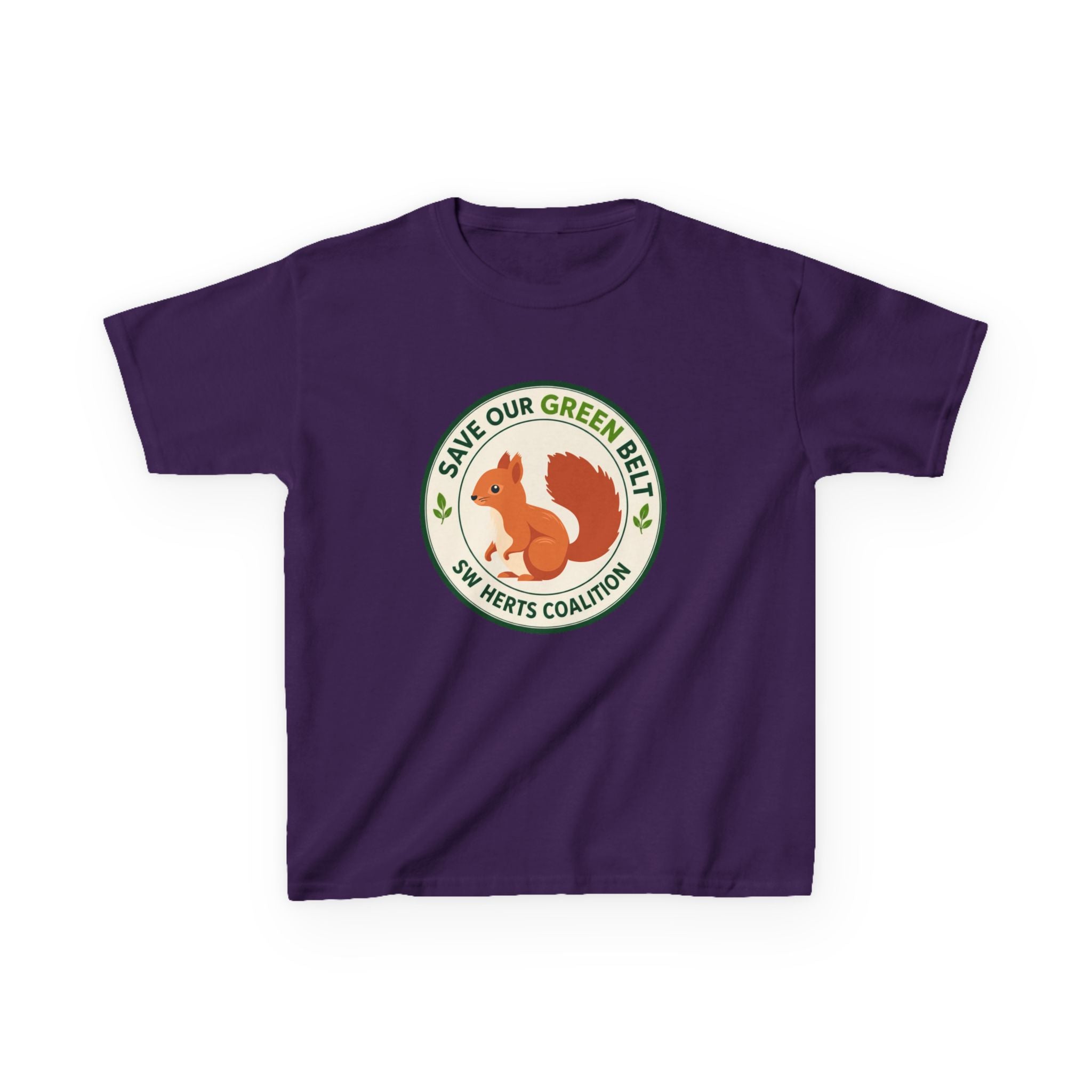 Kids T-shirt - "Save Our Green Belt" Squirrel